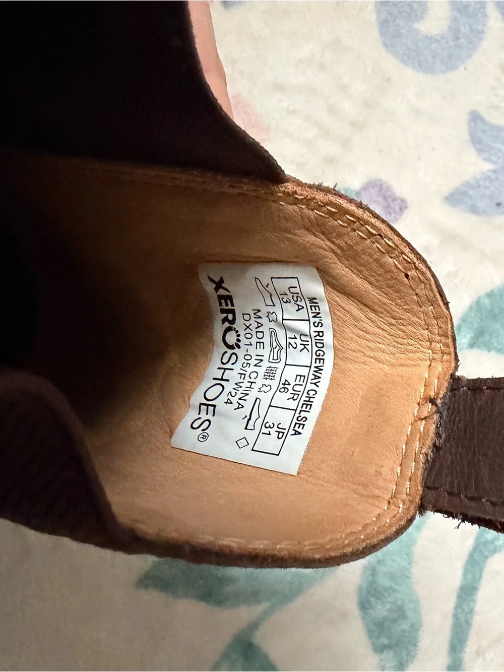 Men's Brown Leather Slip-On Chelsea Work Boots